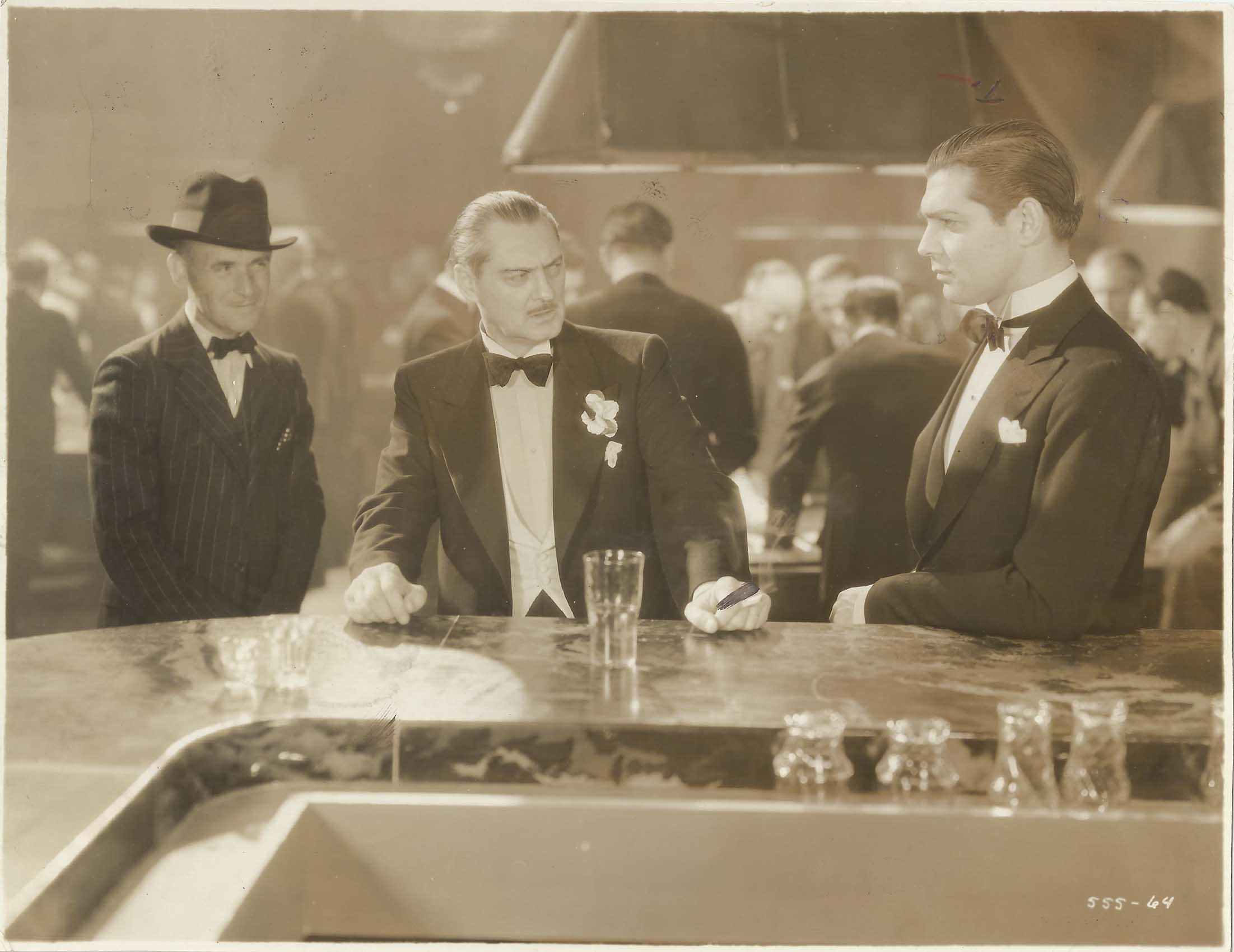 CLARK GABLE, LIONEL BARRYMORE & JAMES GLEASON in "A Free Soul" Original